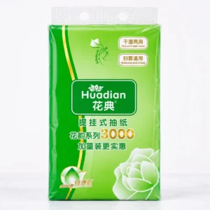 A package of Hudidan toilet paper featuring a colorful design and clear branding on the front.