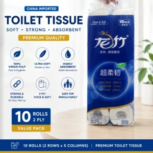 Imported Premium Toilet Tissue Rolls (Pack of 10) Hero Product Image