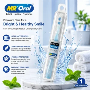 MR Oral Premium Screw Type Toothbrush Product Hero Image