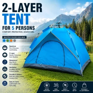 Premium 2-Layer Camping Tent for 5 Persons
