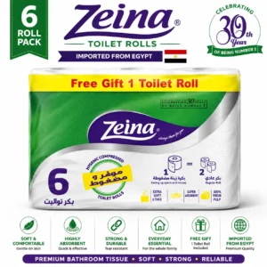 Zeina Premium 6 Toilet Rolls Value Pack Hero Product